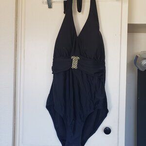 Marilyn Monroe Black Halter One Piece Swimsuit size 18W